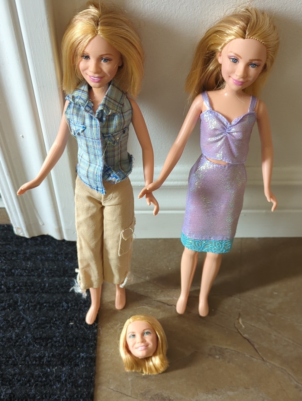 Mary Kate And Ashley Dolls + Doll Head TLC